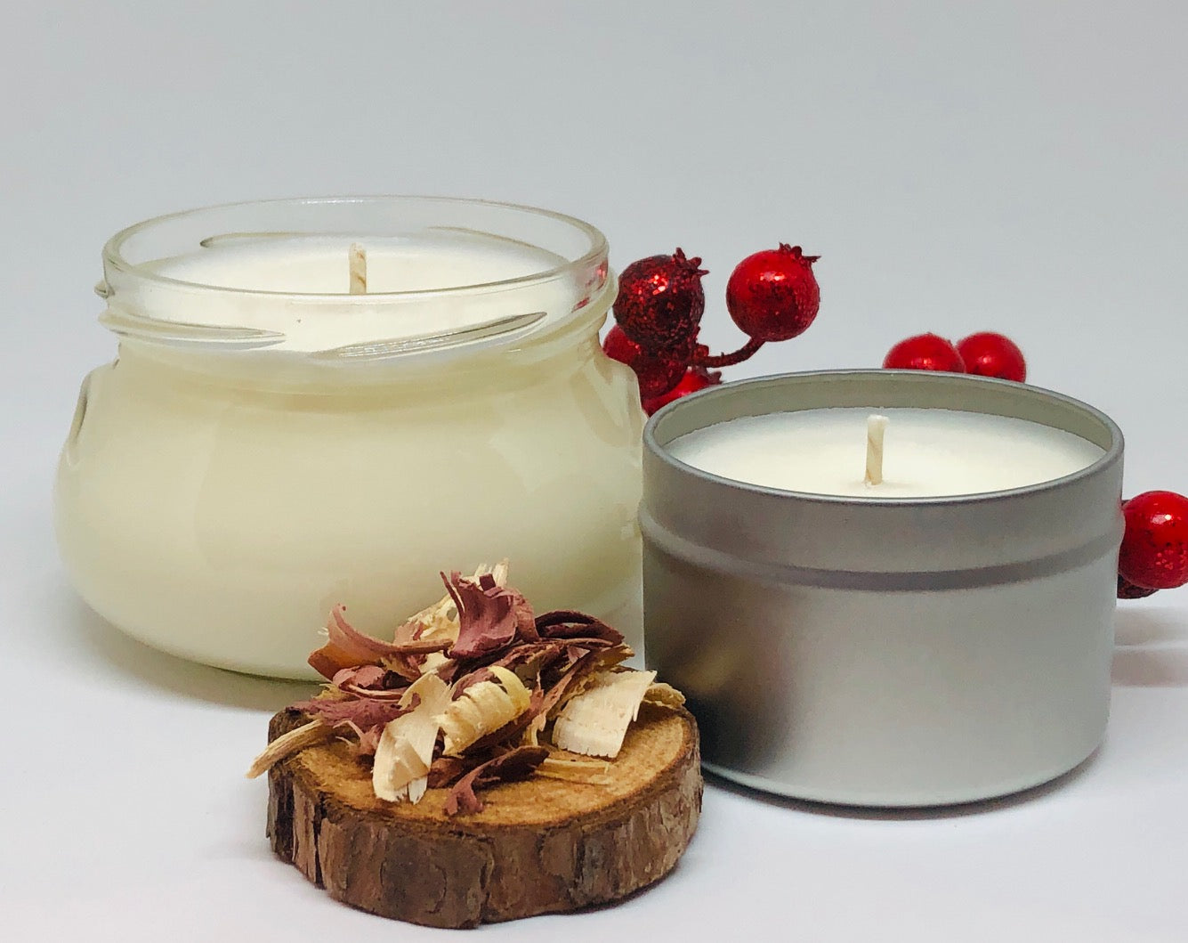 cranberry cedar soy candle