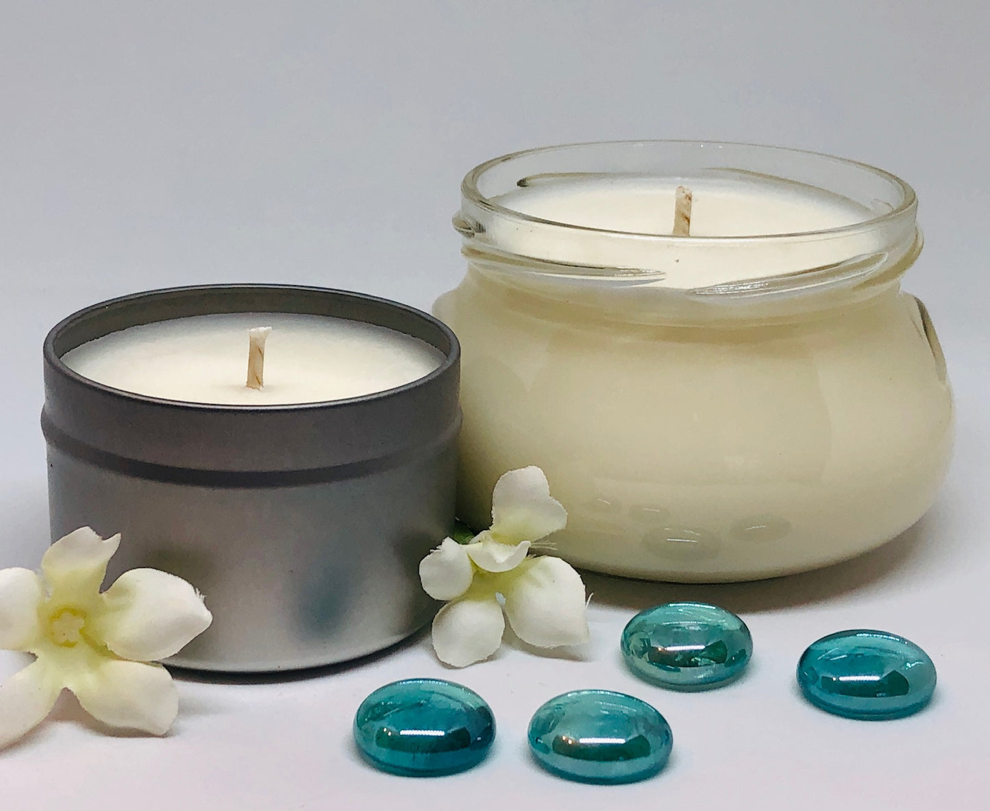 rain scented candle
