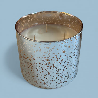 3-Wick Mercury Glass Soy Candle - NEW!
