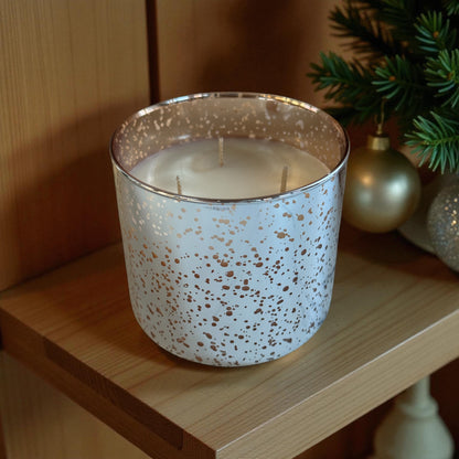 3-Wick Mercury Glass Soy Candle - NEW!