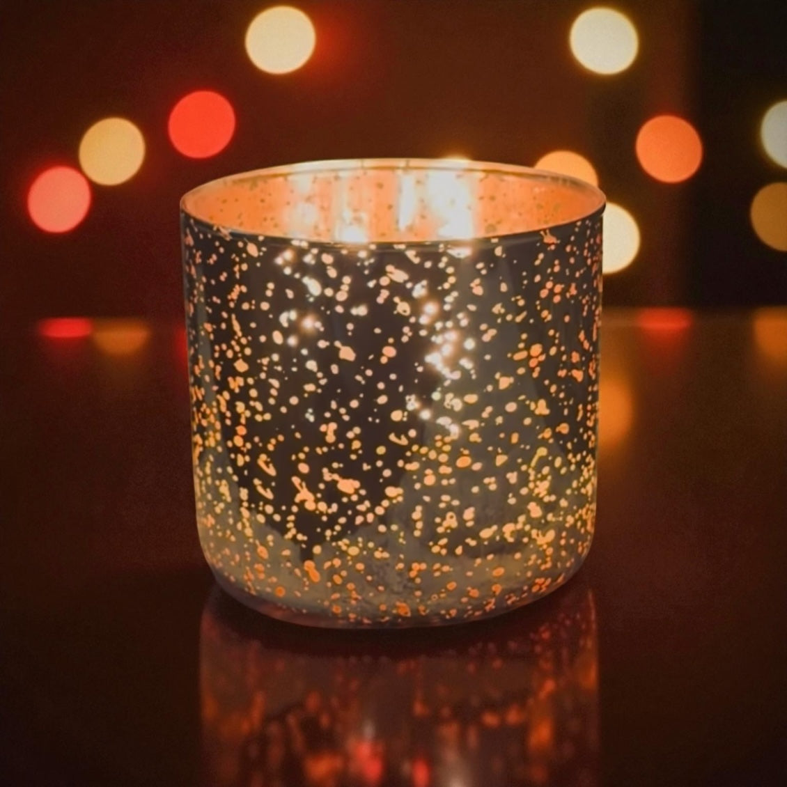 3-Wick Mercury Glass Soy Candle - NEW!