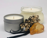 amber musk soy candle