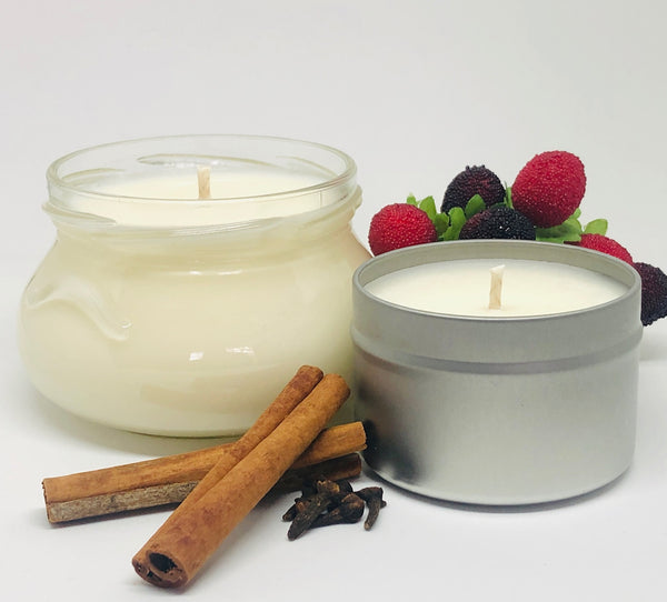 pomegranate cider soy candle